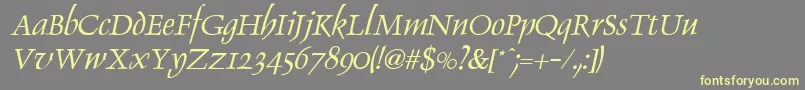 Más sobre la fuente DolphinItalic fuente DolphinItalic – Fuentes Amarillas Sobre Fondo Gris