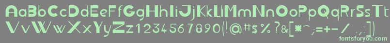 Jbrond Font – Green Fonts on Gray Background