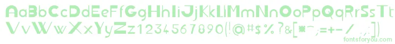 Jbrond Font – Green Fonts on White Background