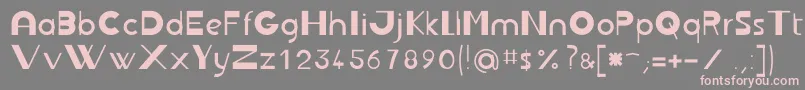 Jbrond Font – Pink Fonts on Gray Background