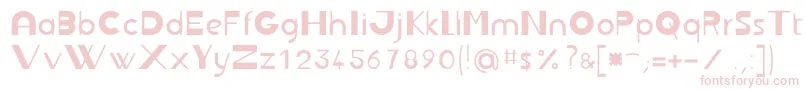 Jbrond Font – Pink Fonts on White Background