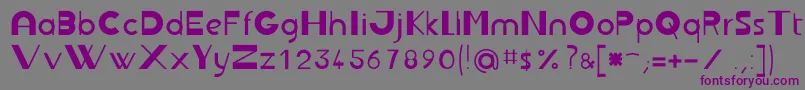 Jbrond Font – Purple Fonts on Gray Background