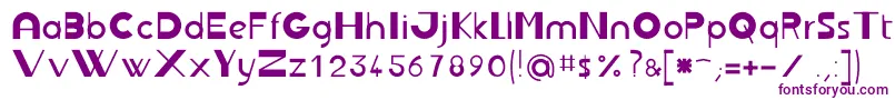 Jbrond Font – Purple Fonts on White Background