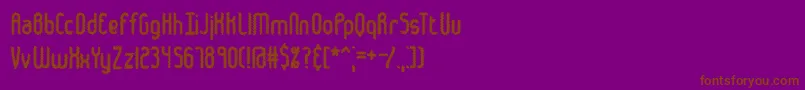 Шрифт Hairball – коричневые шрифты на фиолетовом фоне