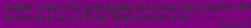 OpmBo Font – Black Fonts on Purple Background