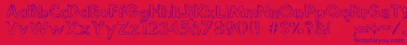 PunkRockRummageSale Font – Purple Fonts on Red Background