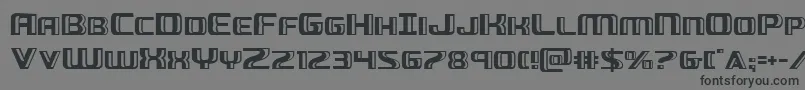 Greasegun Font – Black Fonts on Gray Background