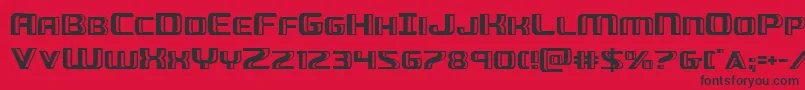Greasegun Font – Black Fonts on Red Background