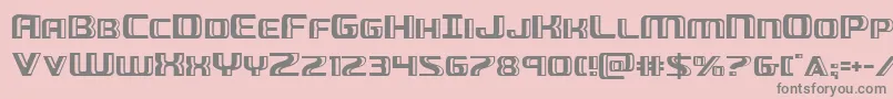 Шрифт Greasegun – серые шрифты на розовом фоне