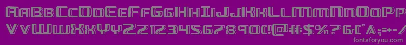 Шрифт Greasegun – серые шрифты на фиолетовом фоне