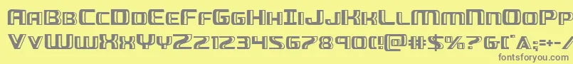 Greasegun Font – Gray Fonts on Yellow Background