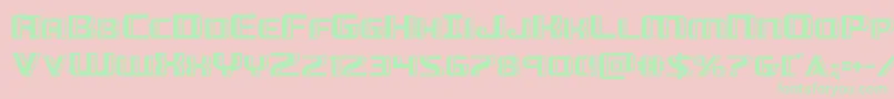 Greasegun Font – Green Fonts on Pink Background