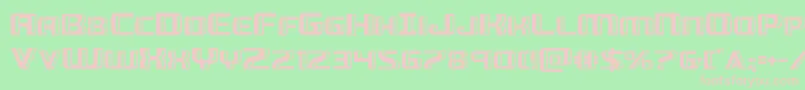 Шрифт Greasegun – розовые шрифты на зелёном фоне