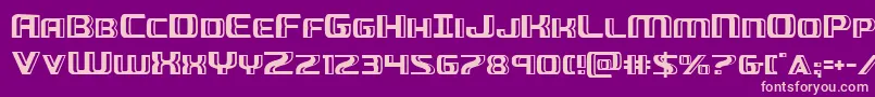 Greasegun Font – Pink Fonts on Purple Background