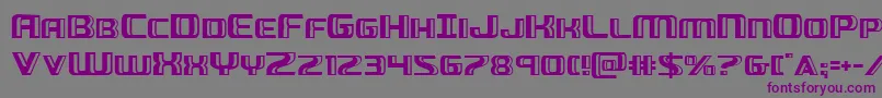 Greasegun Font – Purple Fonts on Gray Background