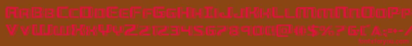 Greasegun Font – Red Fonts on Brown Background