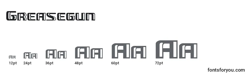 Greasegun Font Sizes