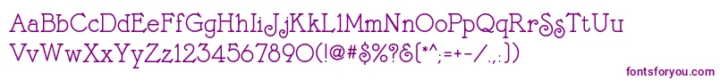Шрифт Bontedivine – фиолетовые шрифты на белом фоне
