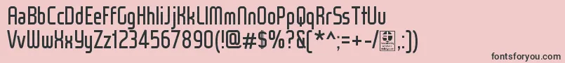 WoxModelistRegularDemo Font – Black Fonts on Pink Background