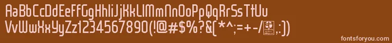 WoxModelistRegularDemo Font – Pink Fonts on Brown Background