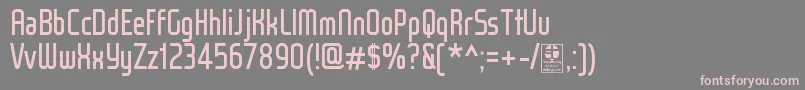 WoxModelistRegularDemo Font – Pink Fonts on Gray Background