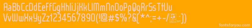 WoxModelistRegularDemo Font – Pink Fonts on Orange Background