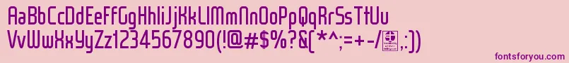WoxModelistRegularDemo Font – Purple Fonts on Pink Background