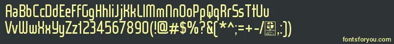 WoxModelistRegularDemo Font – Yellow Fonts on Black Background