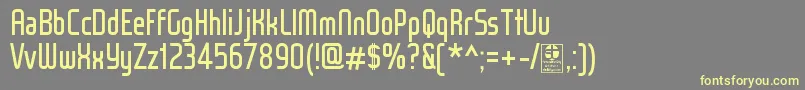WoxModelistRegularDemo Font – Yellow Fonts on Gray Background