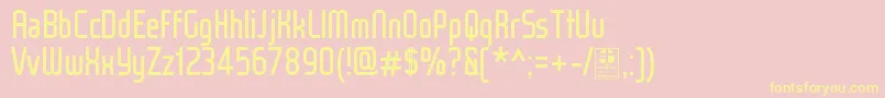 WoxModelistRegularDemo Font – Yellow Fonts on Pink Background