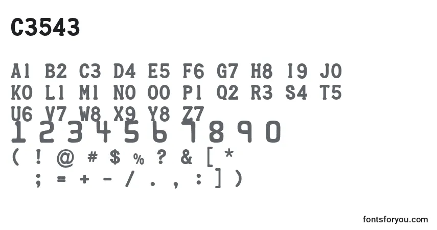 Fuente Credc - alfabeto, números, caracteres especiales