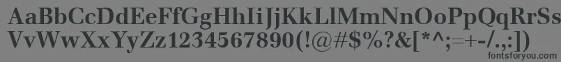 Шрифт EmonaBold – чёрные шрифты на сером фоне