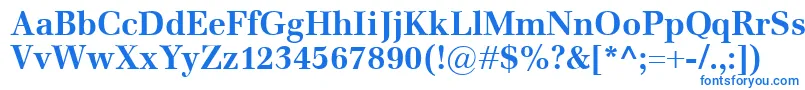 EmonaBold Font – Blue Fonts on White Background
