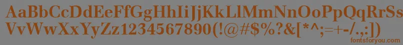 EmonaBold Font – Brown Fonts on Gray Background