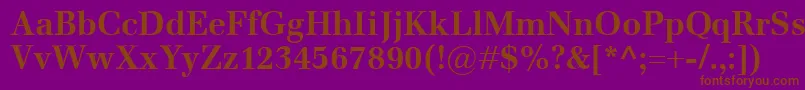 EmonaBold Font – Brown Fonts on Purple Background