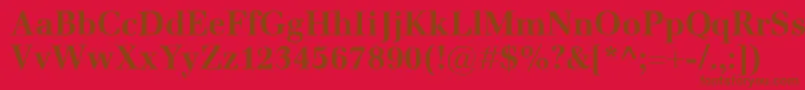 EmonaBold Font – Brown Fonts on Red Background