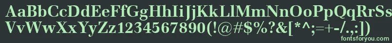 EmonaBold Font – Green Fonts on Black Background