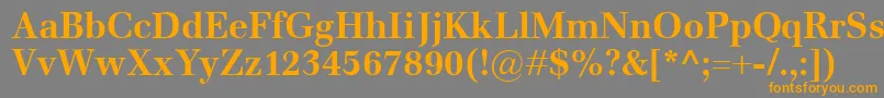 EmonaBold Font – Orange Fonts on Gray Background