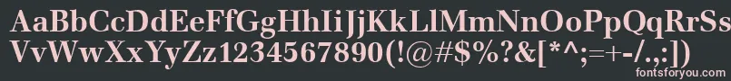 EmonaBold Font – Pink Fonts on Black Background