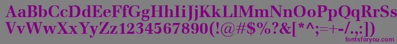 EmonaBold Font – Purple Fonts on Gray Background