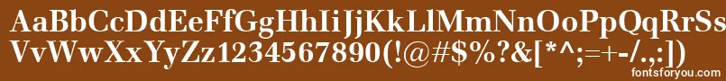 EmonaBold Font – White Fonts on Brown Background