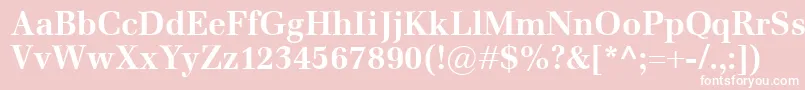 EmonaBold Font – White Fonts on Pink Background