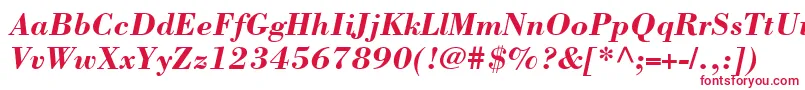 BodoniSsiBoldItalic Font – Red Fonts