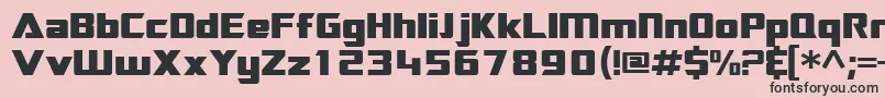 Sftransroboticsextended Font – Black Fonts on Pink Background