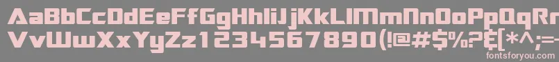 Sftransroboticsextended Font – Pink Fonts on Gray Background
