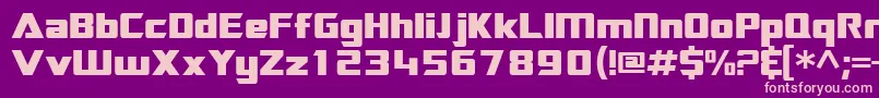 Sftransroboticsextended Font – Pink Fonts on Purple Background