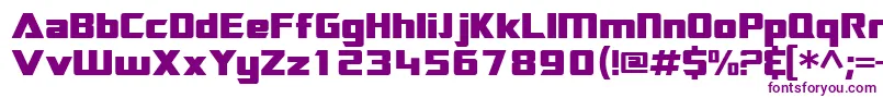 Sftransroboticsextended Font – Purple Fonts on White Background