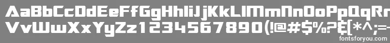 Sftransroboticsextended Font – White Fonts on Gray Background