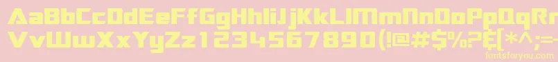 Sftransroboticsextended Font – Yellow Fonts on Pink Background