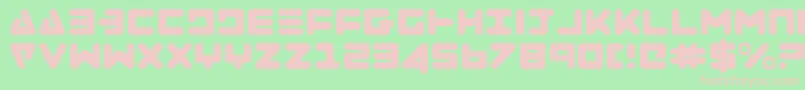 Zealotl Font – Pink Fonts on Green Background